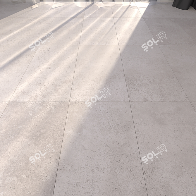 Hyper White 30x60: Sleek and Stylish Floor 3D model image 1