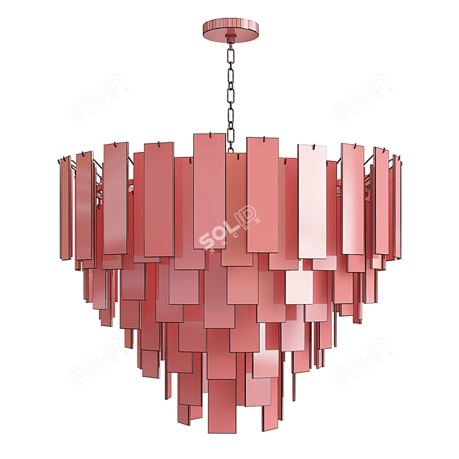 Frozen Elegance Chandelier 3D model image 2