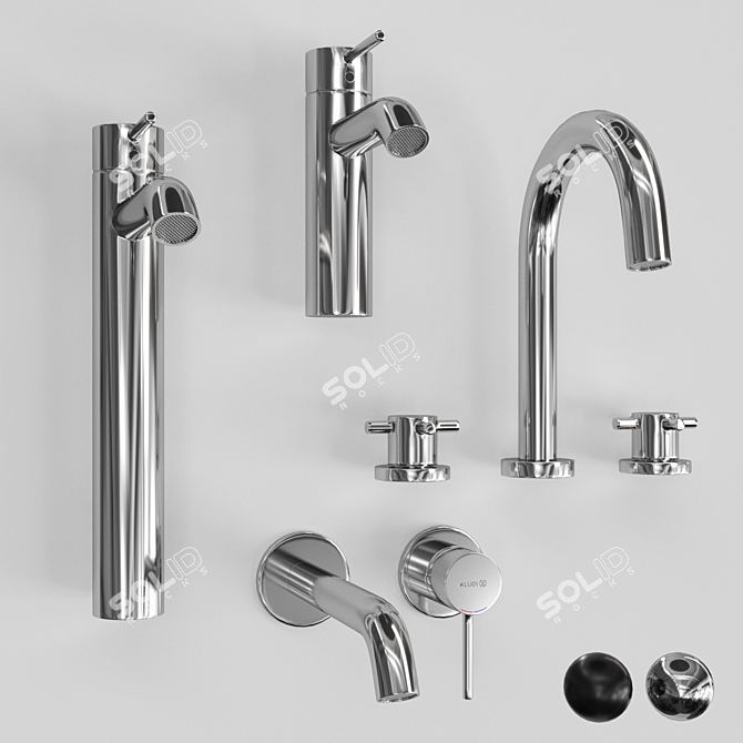 Kludi Bozz Mixers Set 3D model image 2