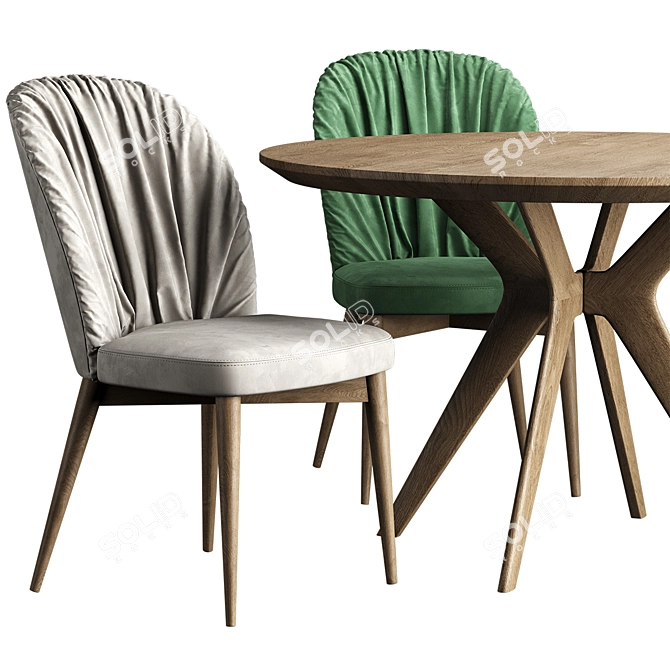 OVI Chair Clark Table: Sleek Design, Perfect for Any Space 3D model image 3