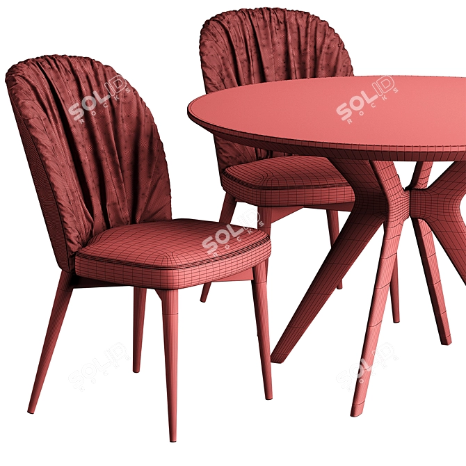 OVI Chair Clark Table: Sleek Design, Perfect for Any Space 3D model image 5