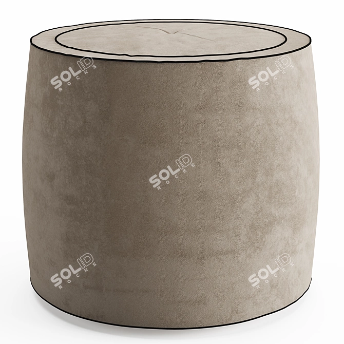 Aura Diamond Ottoman 3D model image 4