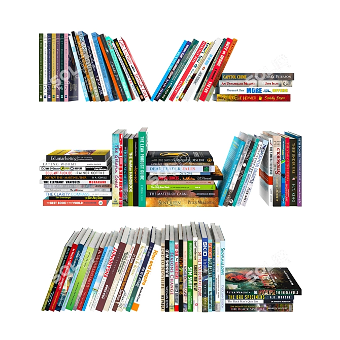 110 Unique Books with Customizable Coatings 3D model image 1