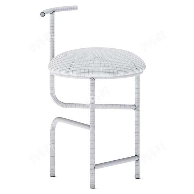 Elegant Blend Chair U 3D model image 3