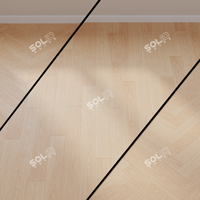 Elegant White Oak Laminate | Largo Collection 3D model image 1