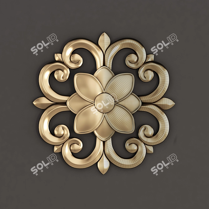 Elegant Decor Ornament Vol 02 3D model image 4