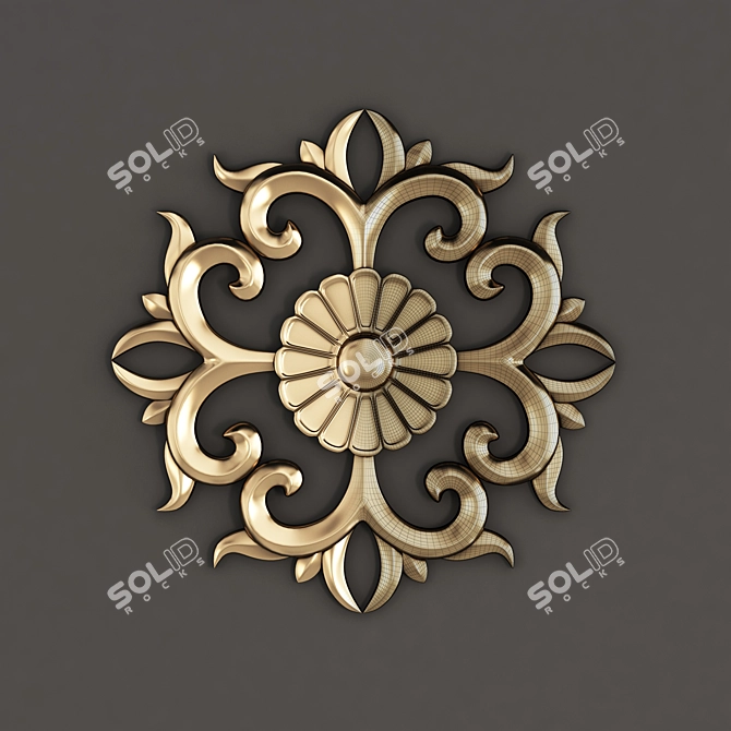 Elegant Decor Ornament Vol 02 3D model image 5