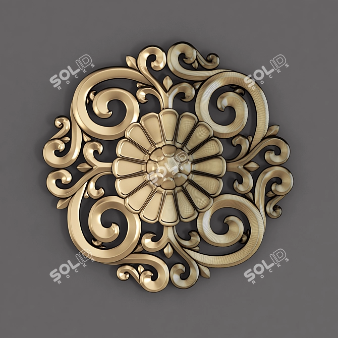 Elegant Decor Ornament Vol 02 3D model image 8