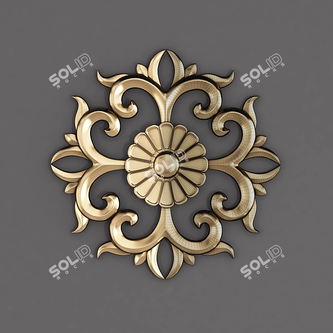 Elegant Decor Ornament Vol 02 3D model image 10