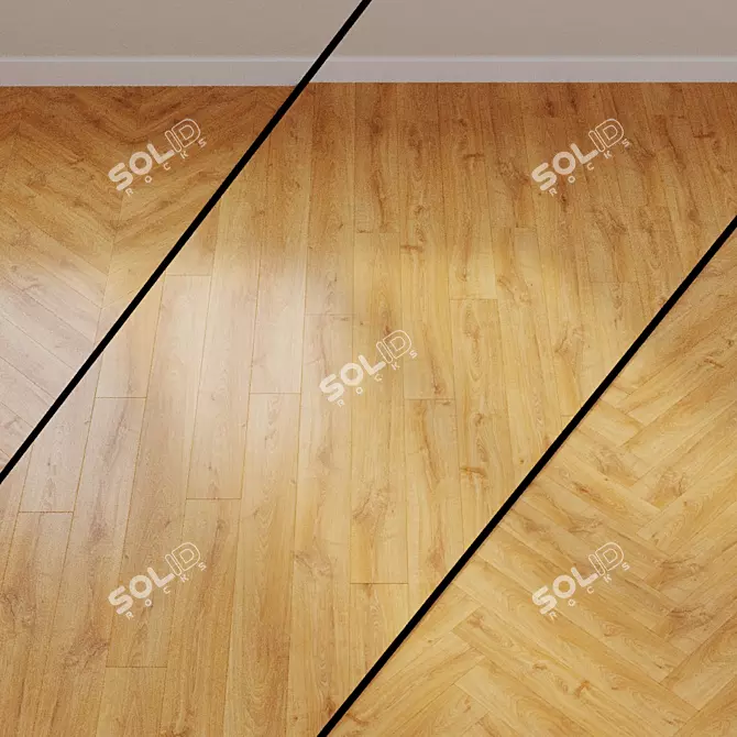 Nature Oak Largo: Stylish Laminate 3D model image 1