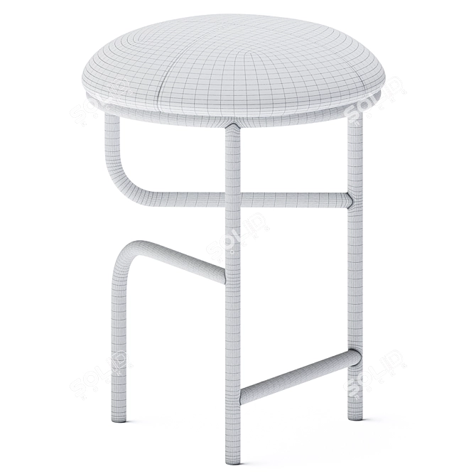 Harmony Stool: Uplifting Blend of Style 3D model image 3