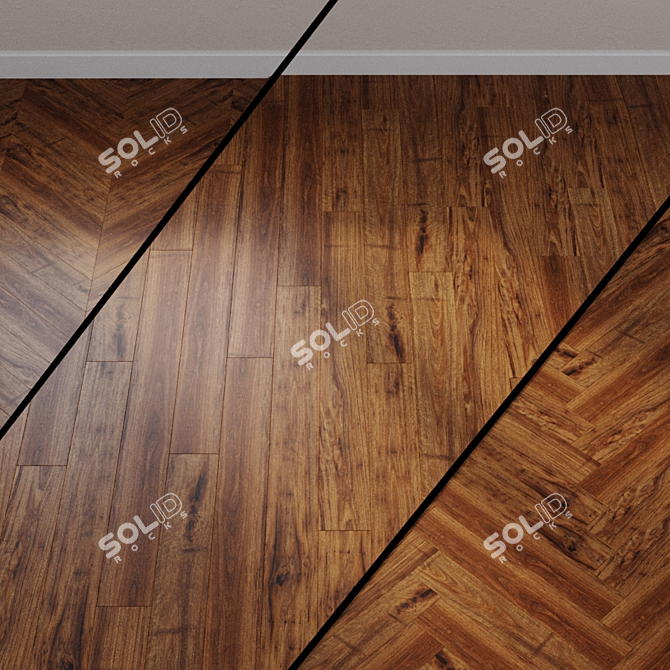 Perspective Walnut Laminate: Ursa Major Layouts 3D model image 1