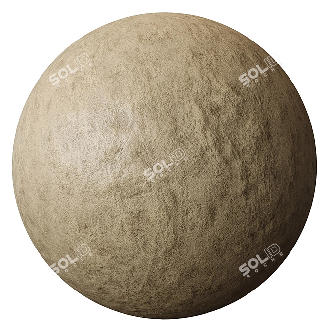 Elegant Plaster Texture Kit 3D model image 3