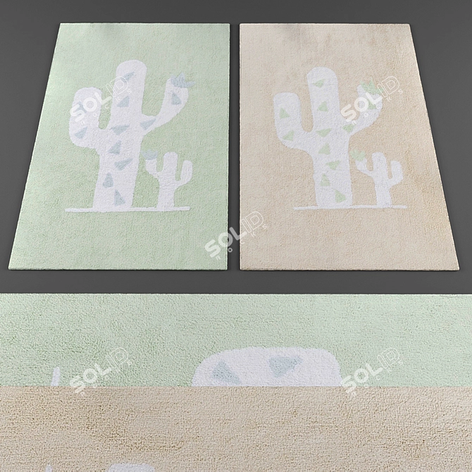 300 Rugs Collection: Versatile and Stylish 3D model image 2