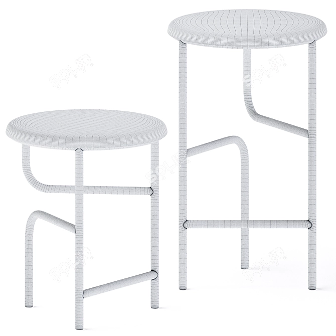 Elevate Your Space with Blend Stools 3D model image 2