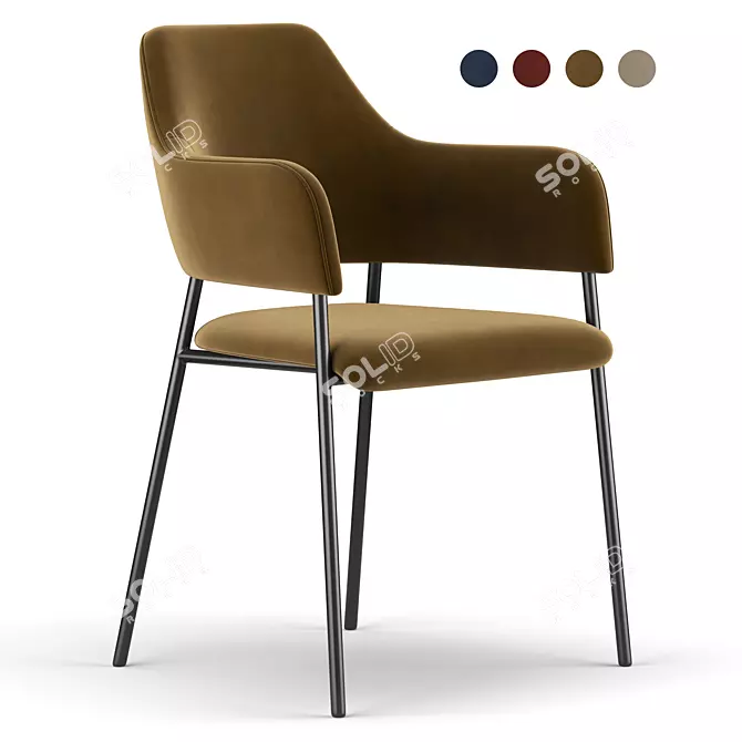 ErgoFlex Chair: Ultimate Comfort 3D model image 1