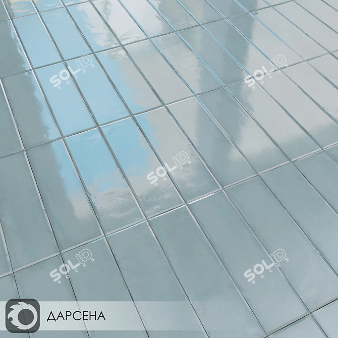 Milano Darsena Blue Ceramic Tiles 3D model image 3