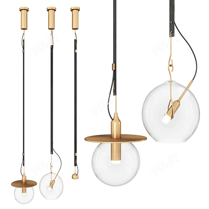  Sul Sole Va Pendant Lamp: Elegant Design, Beautiful Lighting 3D model image 2