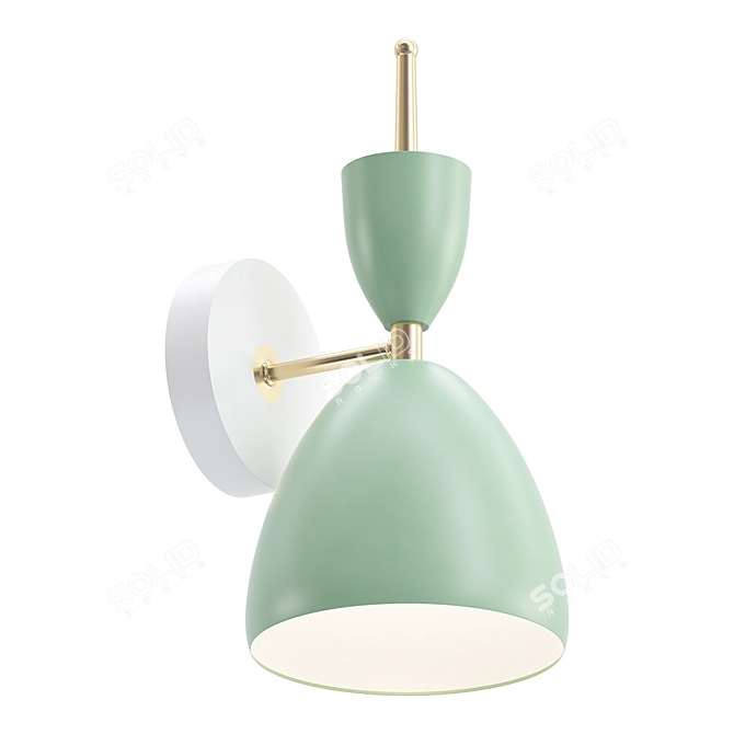 Elegant OLAND WALL: Illuminating Design 3D model image 1