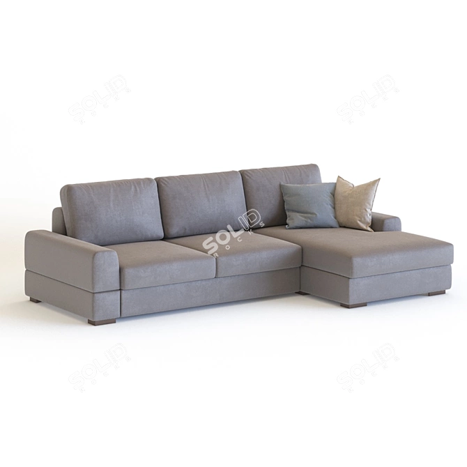 Modern Comfort: Polo Sofa 3D model image 2