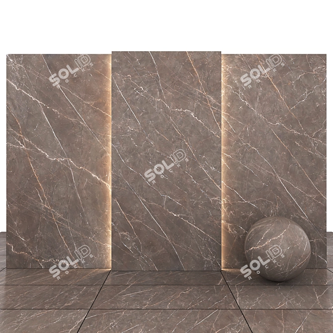 Bronze Amani Marble: Luxurious Texture for Versatile Designs 3D model image 1