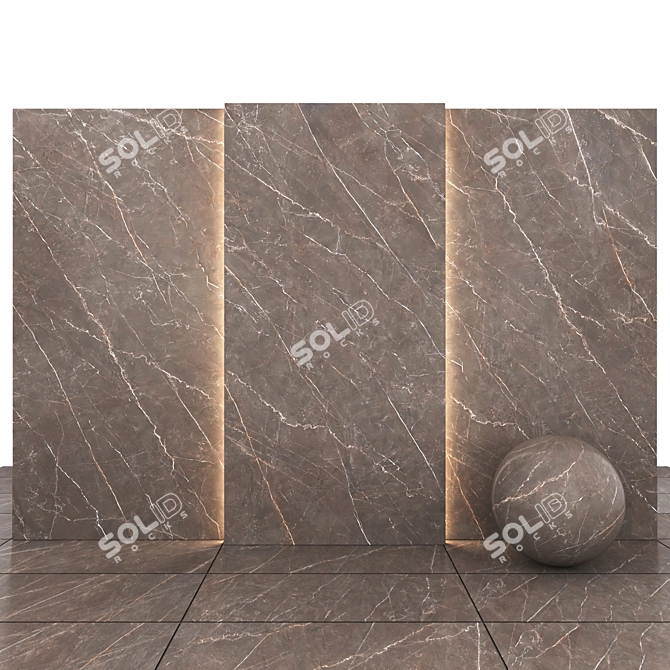 Bronze Amani Marble: Luxurious Texture for Versatile Designs 3D model image 2