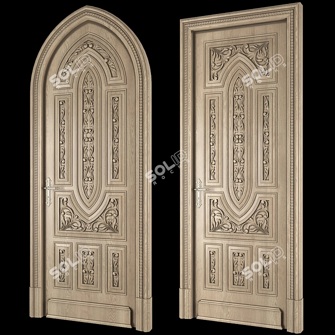 Sleek Sodani Door: Elegance Redefined 3D model image 2