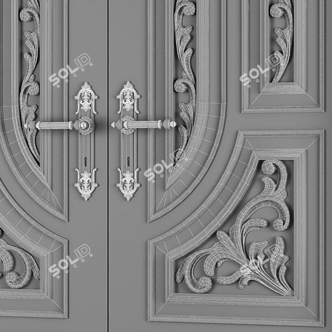 Sleek Sodani Door: Elegance Redefined 3D model image 5