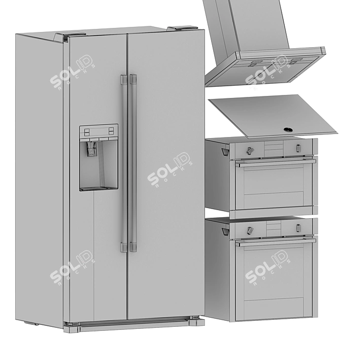 Neff Kitchen Appliance Set 3D model image 4