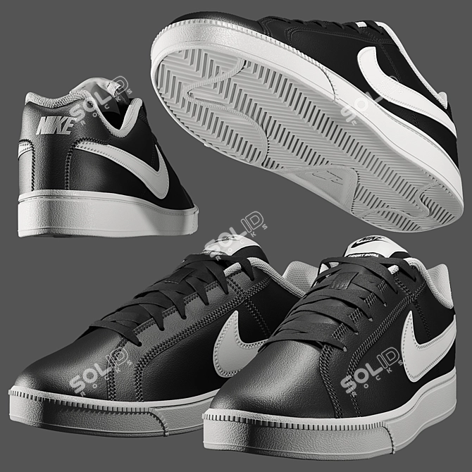 Sleek Nike Court Royale for Athletes 3D model image 1