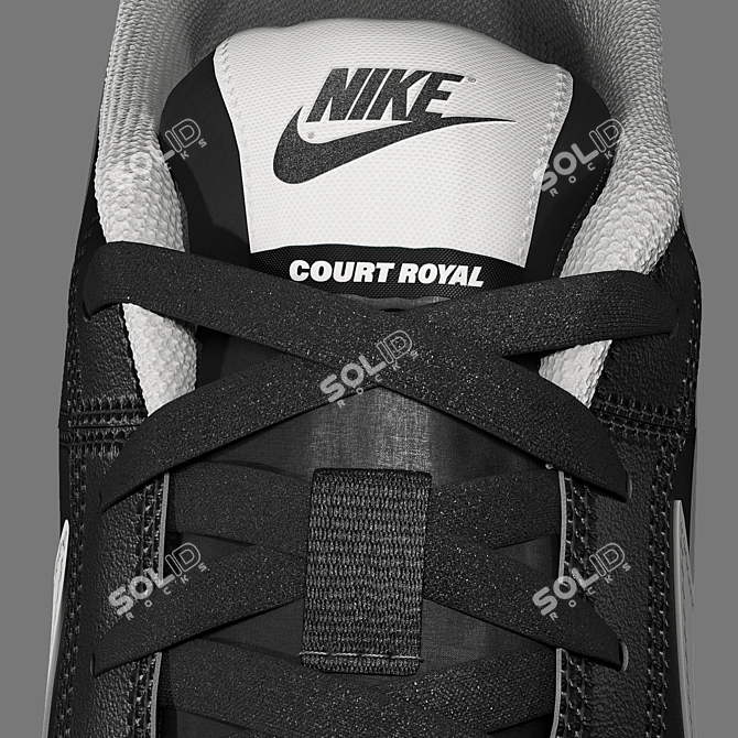 Sleek Nike Court Royale for Athletes 3D model image 3