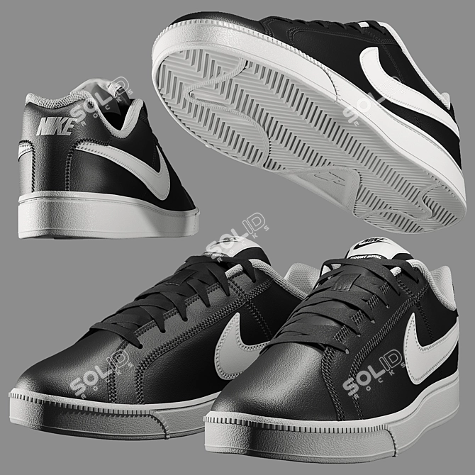 Sleek Nike Court Royale for Athletes 3D model image 6