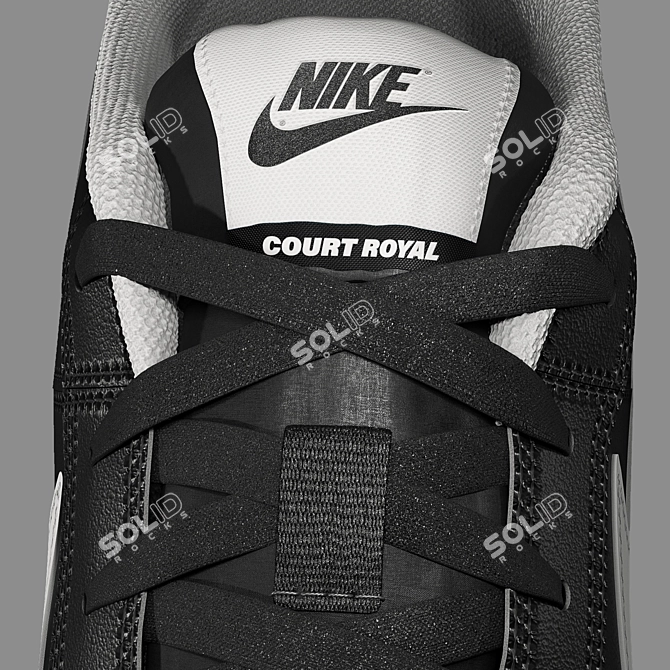 Sleek Nike Court Royale for Athletes 3D model image 11