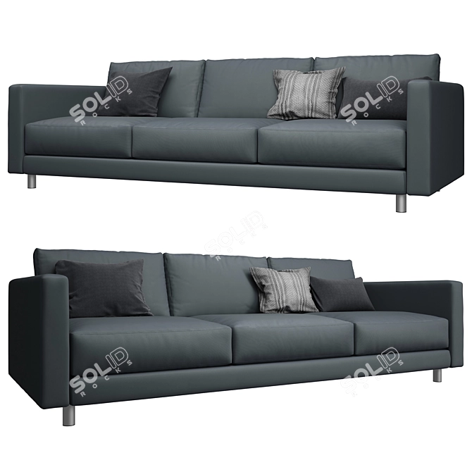 Bernhardt Dakota Sofa: Luxurious Comfort in a Classic Design 3D model image 2