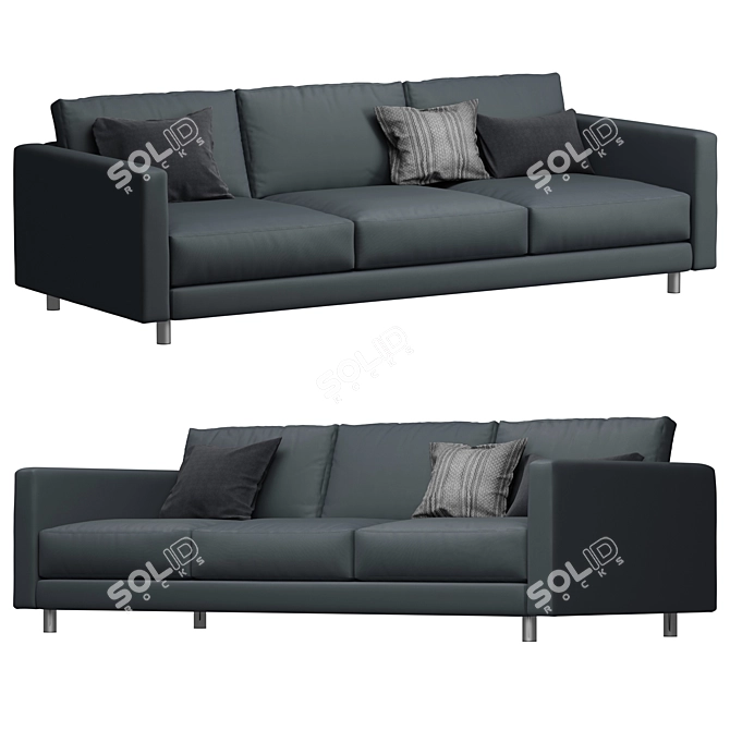 Bernhardt Dakota Sofa: Luxurious Comfort in a Classic Design 3D model image 3