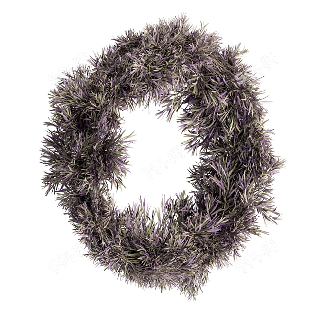  Serene Lavender Wreath 3D model image 3