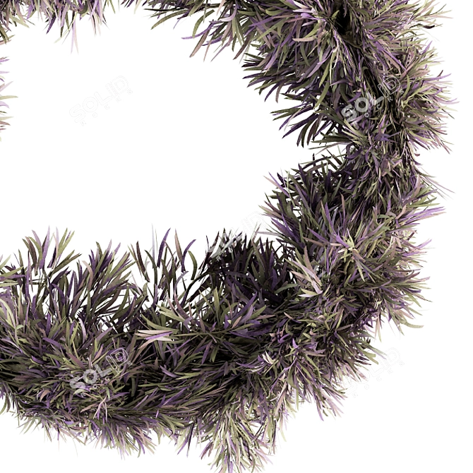  Serene Lavender Wreath 3D model image 4