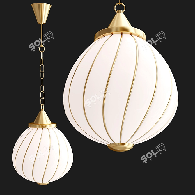 Elegant Romano Chandelier by Eichholtz 3D model image 1