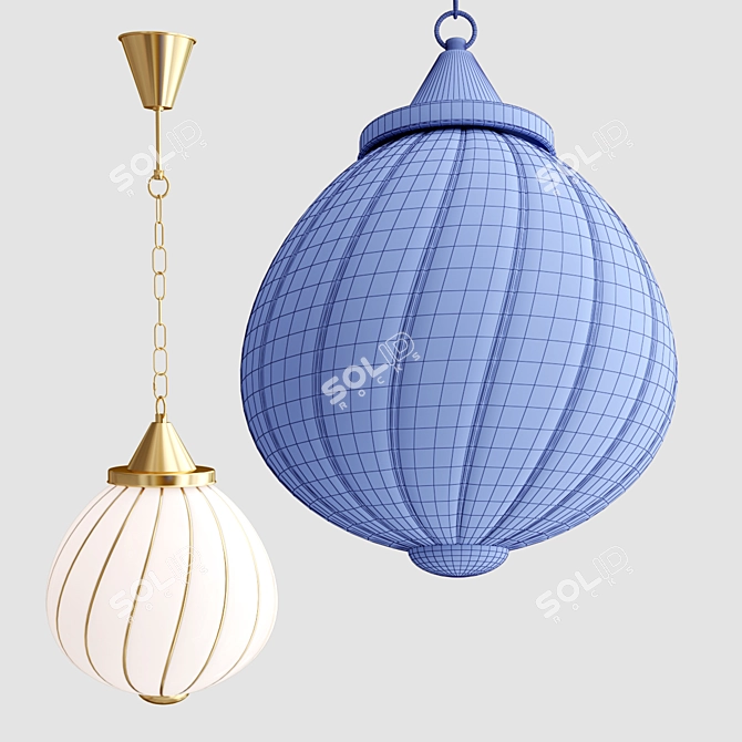 Elegant Romano Chandelier by Eichholtz 3D model image 2