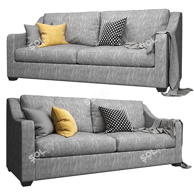 Luxurious Wesley Hall Mcguire Sofa. 3D model image 2