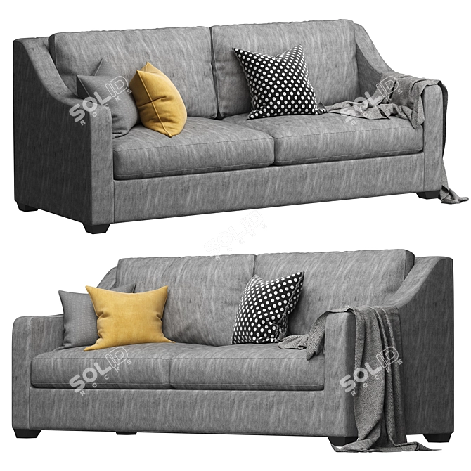 Luxurious Wesley Hall Mcguire Sofa. 3D model image 3