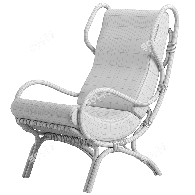 Timeless Elegance: Bonacina1889 Continuum Armchair 3D model image 5