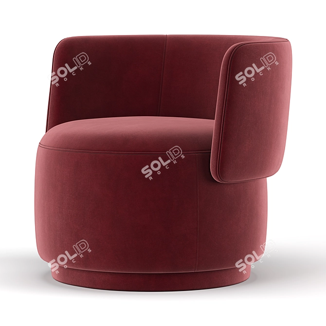 Astonishing Amaia Swivel Chair 3D model image 4