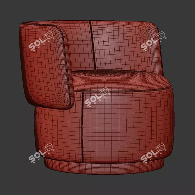 Astonishing Amaia Swivel Chair 3D model image 5