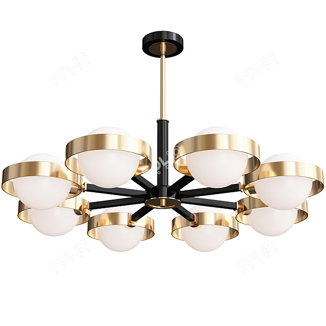 Elegant Kinesis Chandelier Set: Illuminate your space with style 3D model image 4