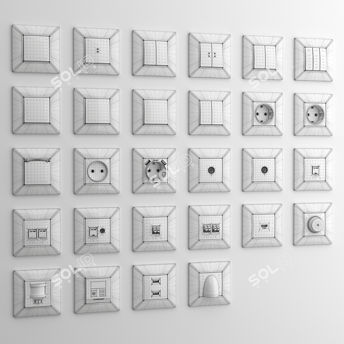 Era Elegance: Elegant Switches & Sockets 3D model image 3