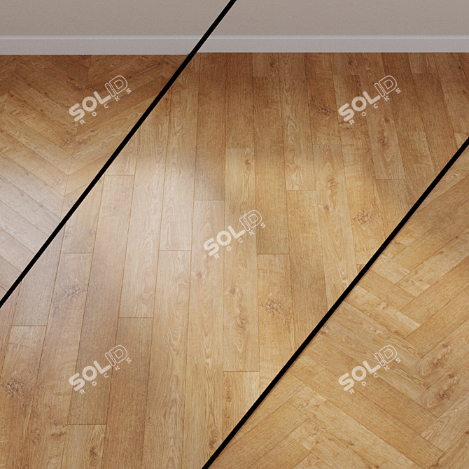 Urban Oak Laminate Flooring 3D model image 1