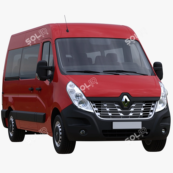 Renault Master L2H2 Passenger Minibus 3D model image 1