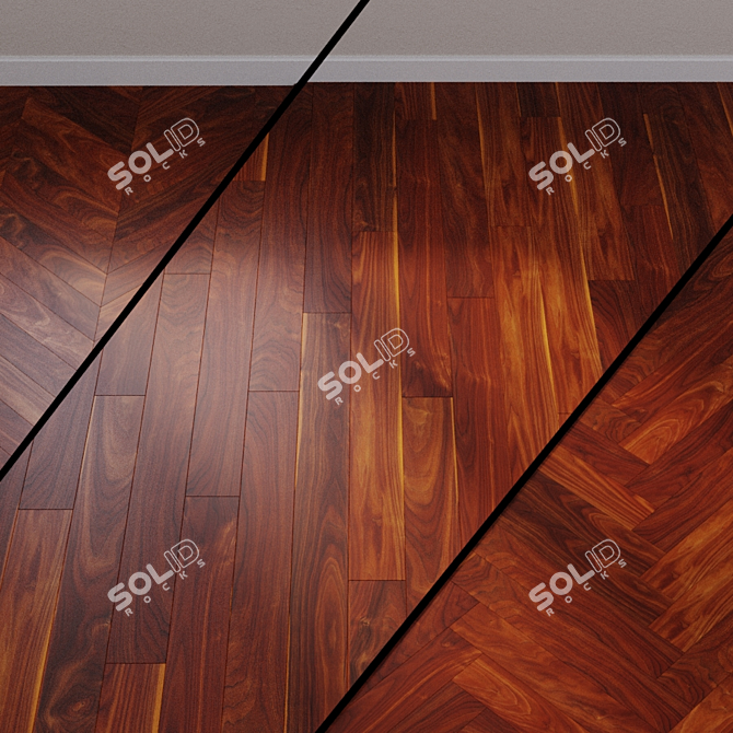 Title: Quick-Step Rustic RIC1415 Pacific Walnut 3D model image 1