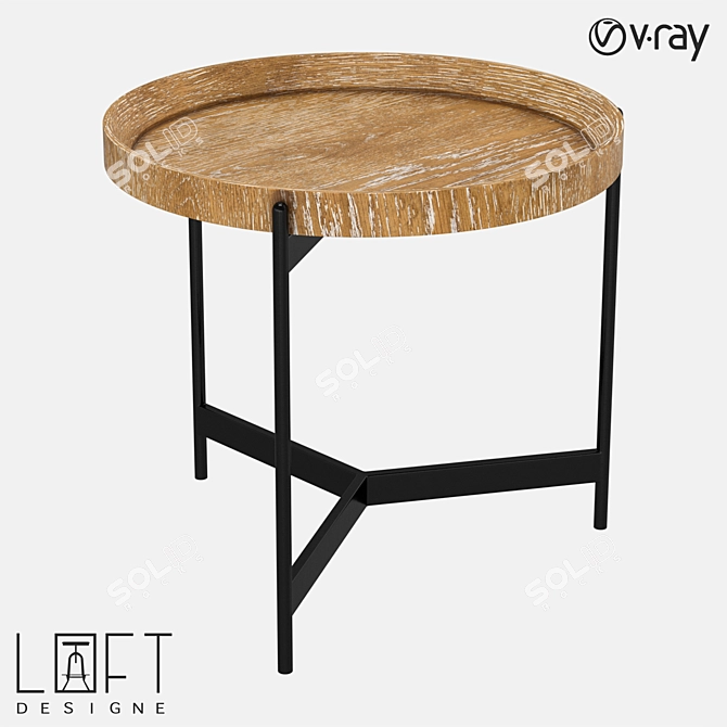 LoftDesign Coffee Table: Sleek, Stylish, and Functional 3D model image 1